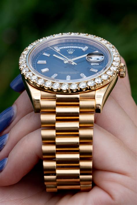 rolex president 18k diamonds|2008 rolex president bracelet.